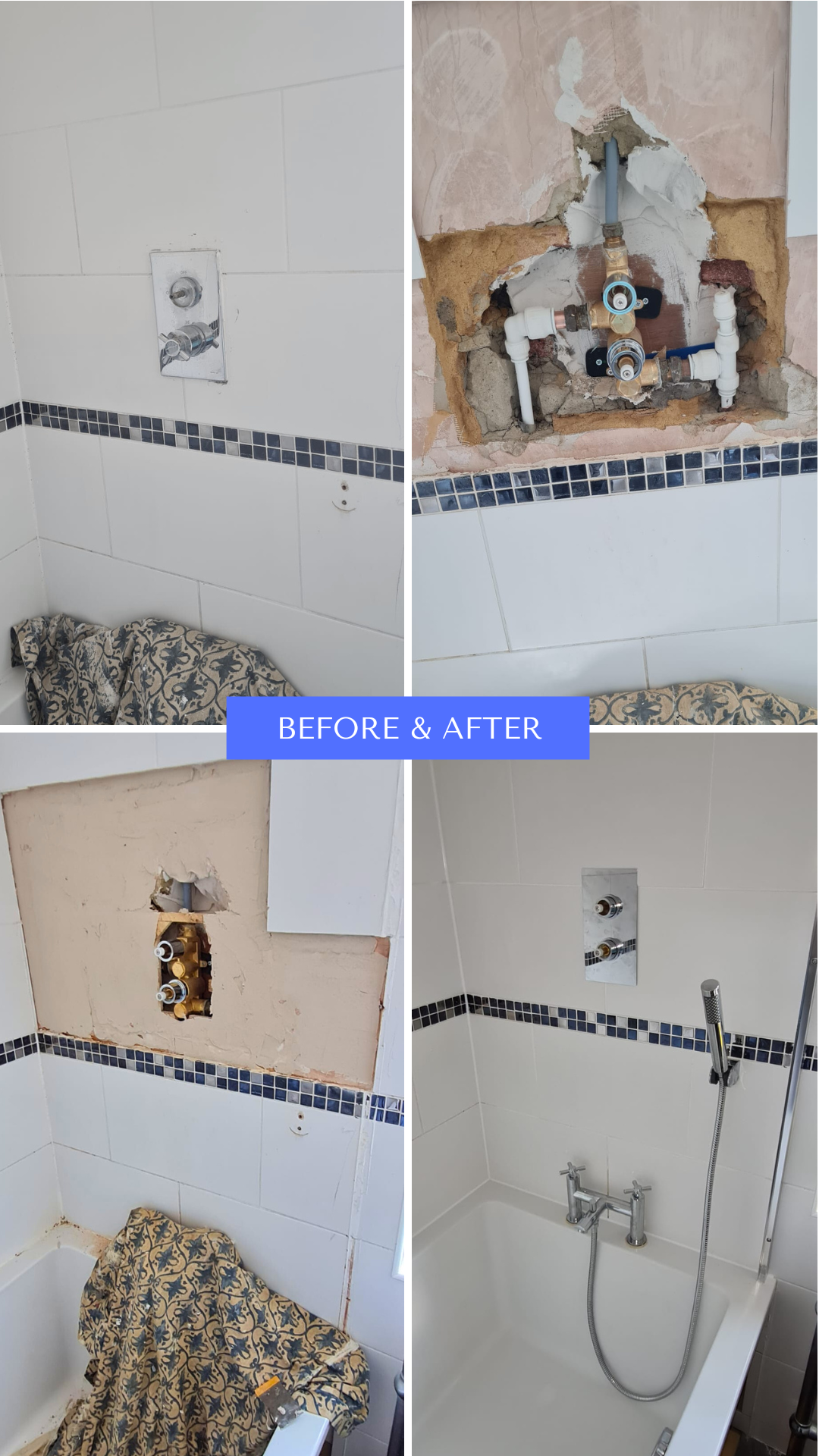 Plumbing completed by MrMultitask, plumbing and handyman services in Addlestone, Surrey